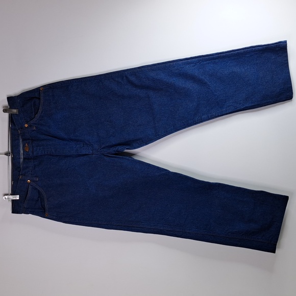 Wrangler Cowboy Cut 13MWZ Slim Fit Blue Jeans Size 36 x 28.5 - Picture 8 of 15